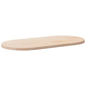 vidaXL Tischplatte 100x50x2,5 cm Massivholz Kiefer Oval 824360