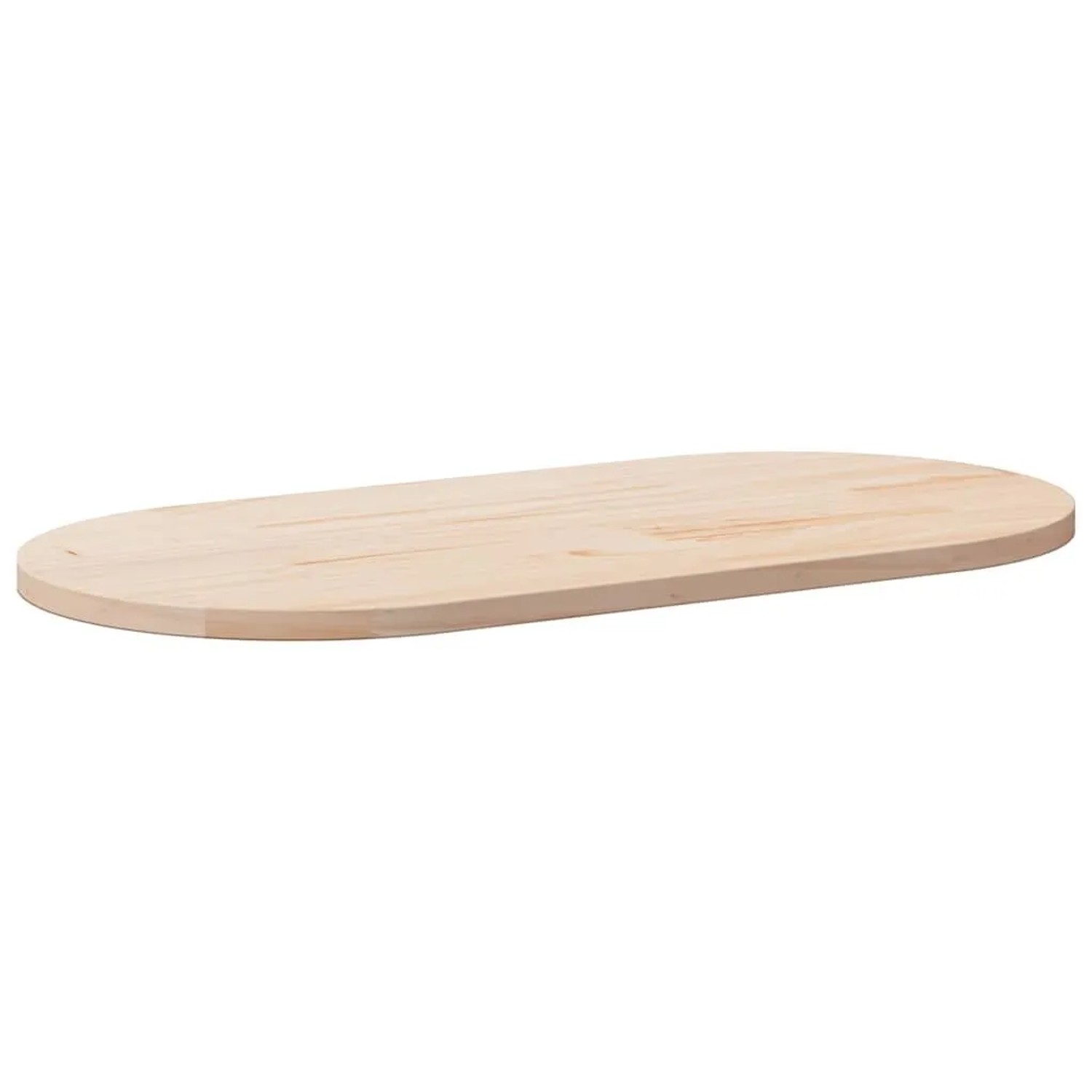 vidaXL Tischplatte 100x50x2,5 cm Massivholz Kiefer Oval 824360