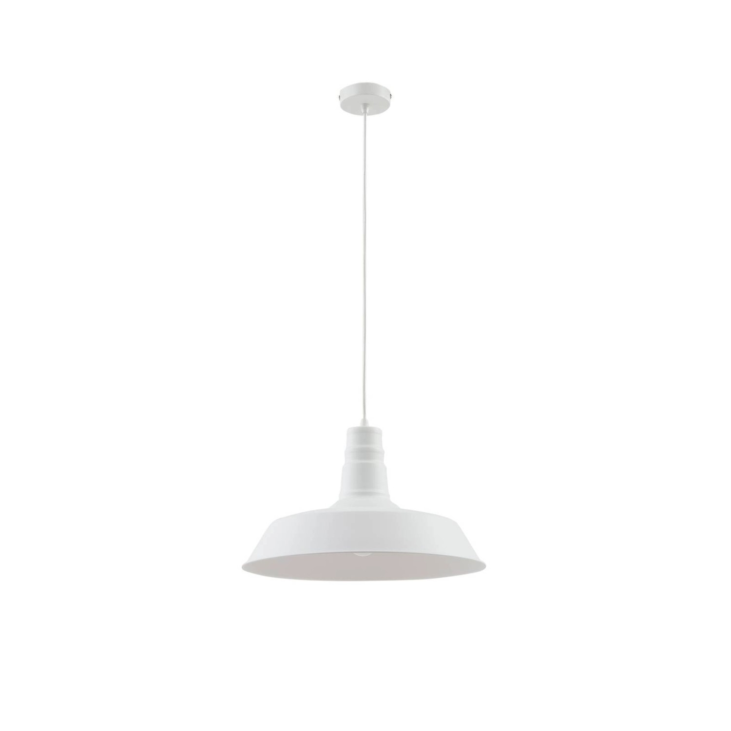 Lindby Pendelleuchte Laylan 10030686 Modern in Weiß aus Metall 1-flammig E2 günstig online kaufen