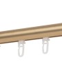 Mydeco Gardinenstange Messing, 100cm, mit Endstück Ball und Ringen für Stil- & Seilspanngarnituren.