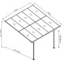Westmann Alu-Terrassenüberdachung Bruce 313 Weiß 300 cm x 313 cm x 270 cm_7
