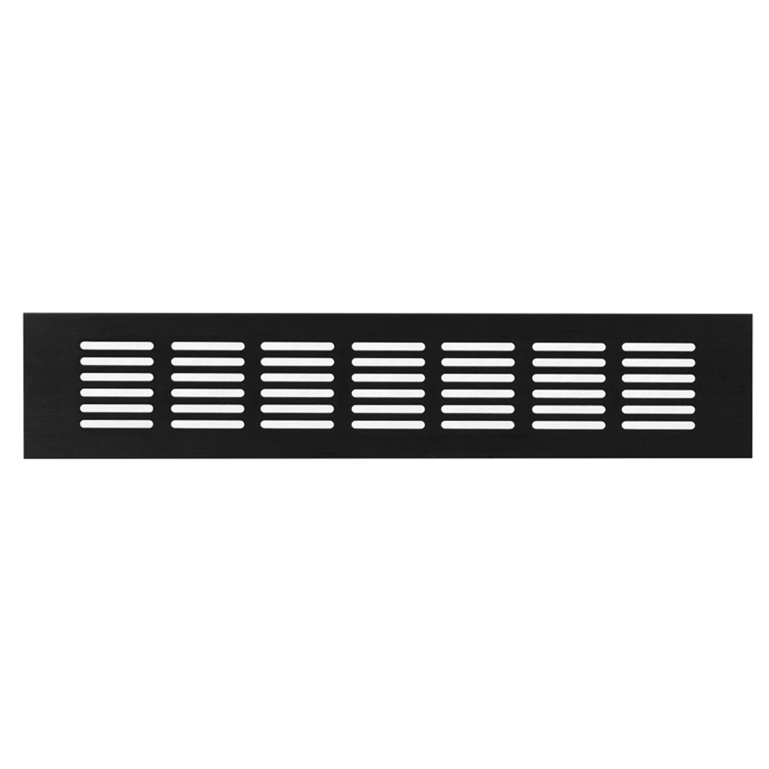 Häusler Lüftungsgitter LG-3006 BL-SG Schwarz Eloxiert Stegblech 300 x 60 mm