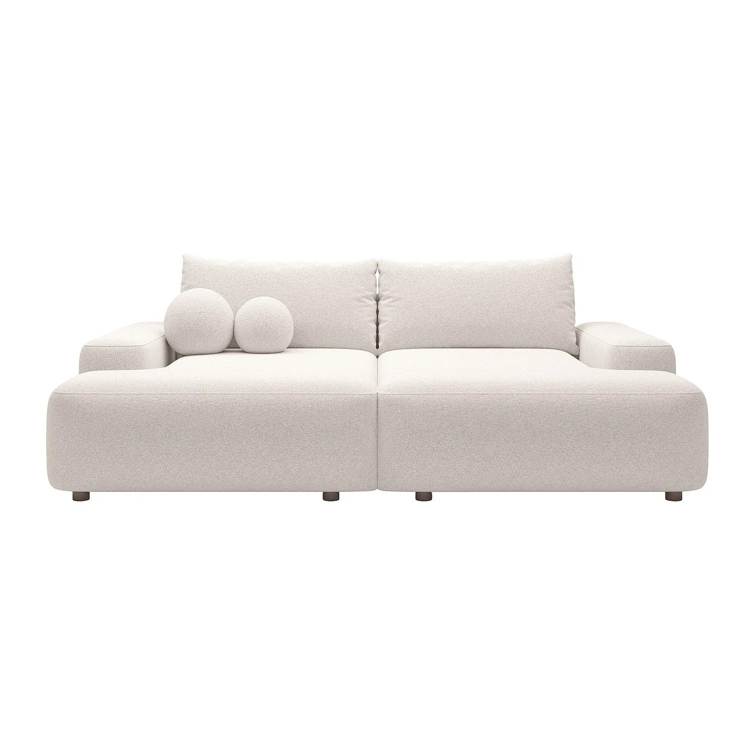 Vente-unique Sofa Ohne Schlafmöglichkeit Daviso Cremefarben 232 cm