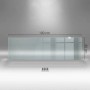 Tulup Küchenrückwand Glas Transparent Küchenrückwand Platte Glas Durchsichtig 100x30 cm Küchen Wandpaneel Glas Durchsichtig_2