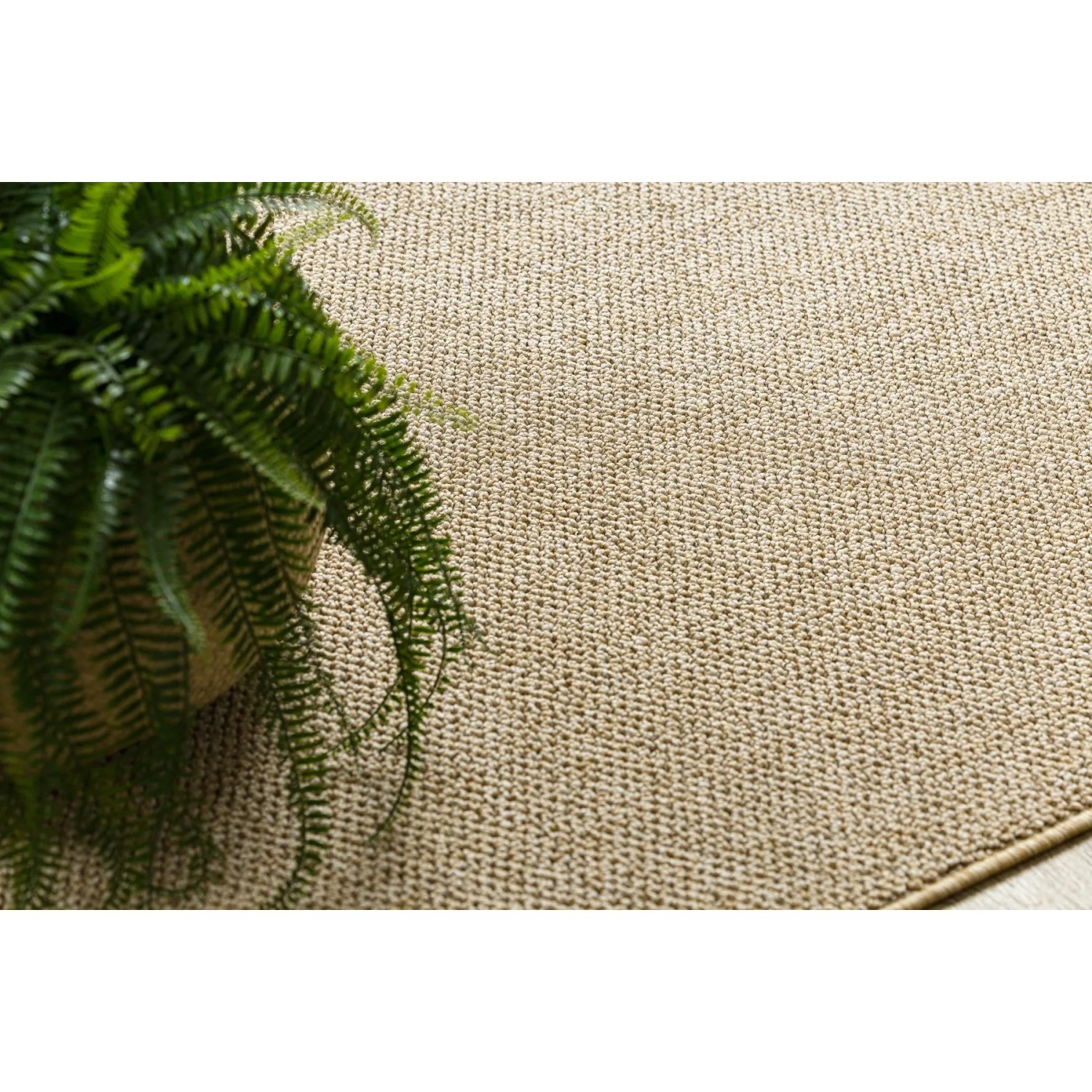 Beiger RugsX Teppich Casablanca Loom, 100x200 cm, mit Schlingenstruktur.
