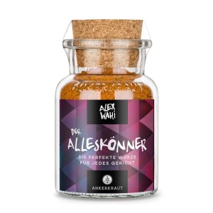 Ankerkraut Alleskönner Gewürzmischung im Glas mit Korken, by Alex Wahi.