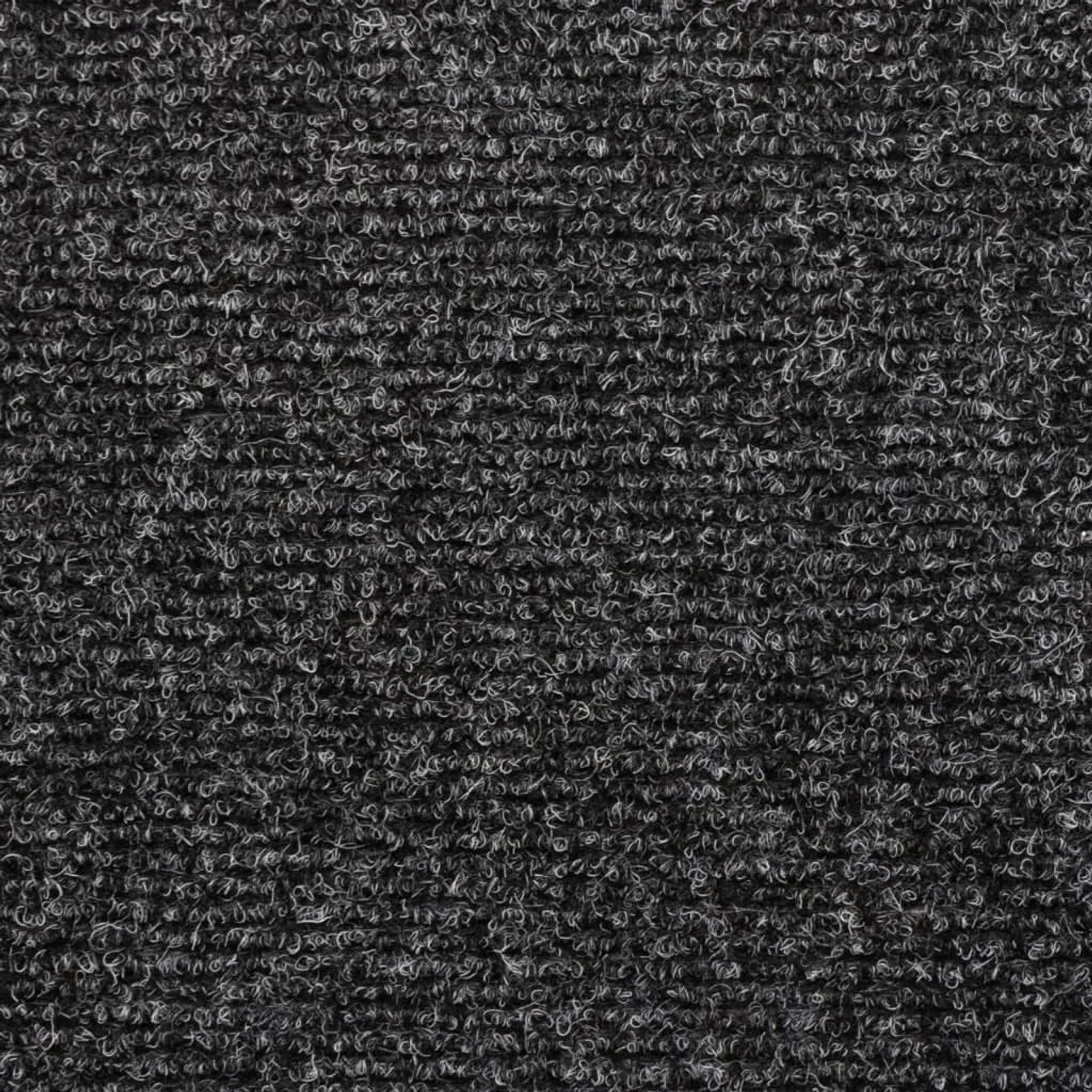 Graue VidaXL Stufenmatte aus Nadelvlies, 65x21x4 cm, Detailansicht.
