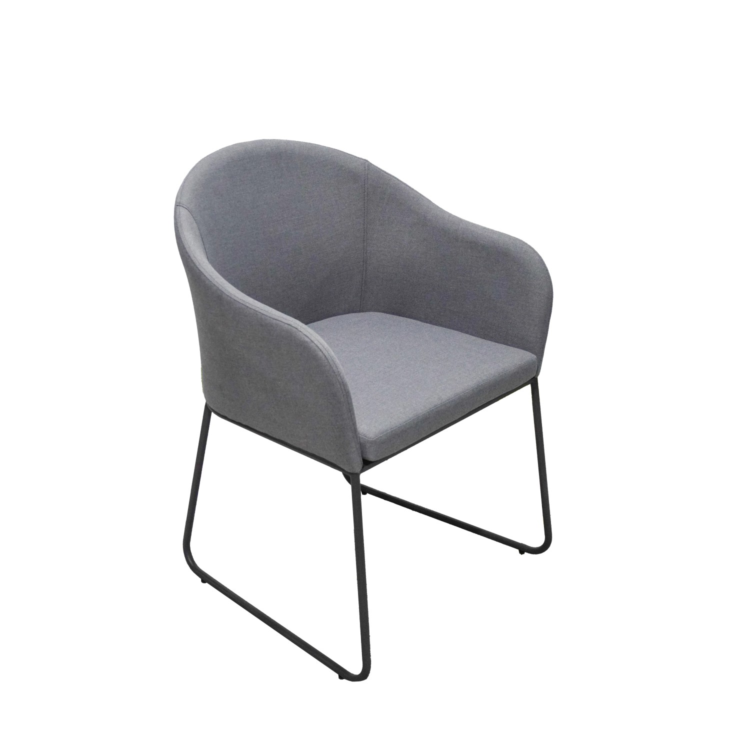 Garden Pleasure Stuhl Limena 2er Set 95 cm x 63 cm x 54 cm Grau-Anthrazit günstig online kaufen