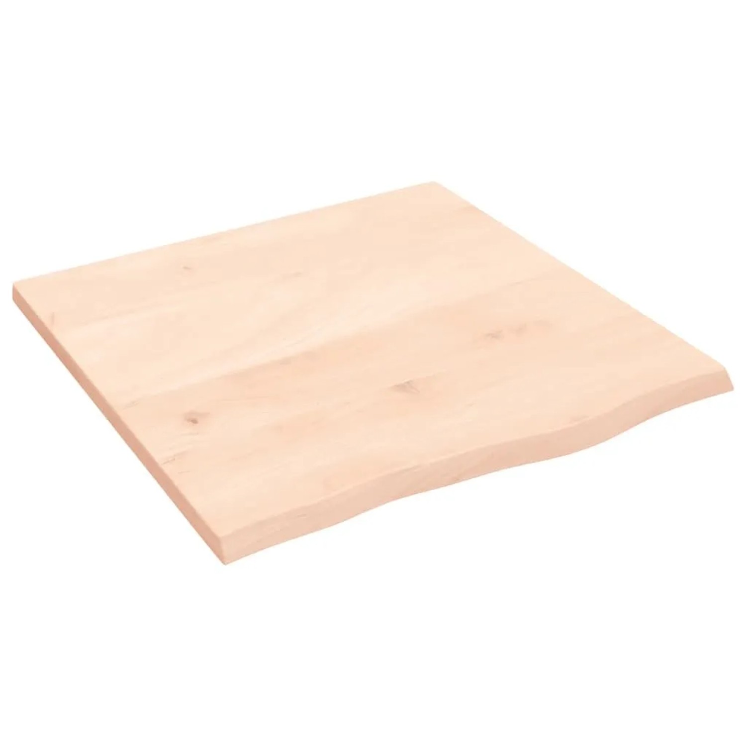 vidaXL Tischplatte 60x60x2 cm Massivholz Eiche Unbehandelt 3156287