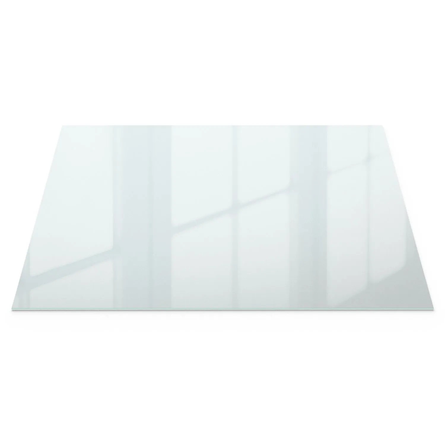 Wallfluent Tischplatte Aus Glas 120x80 cm Mit Mattierter Folie Und Milchglaseffekt Für Wohnzimmer