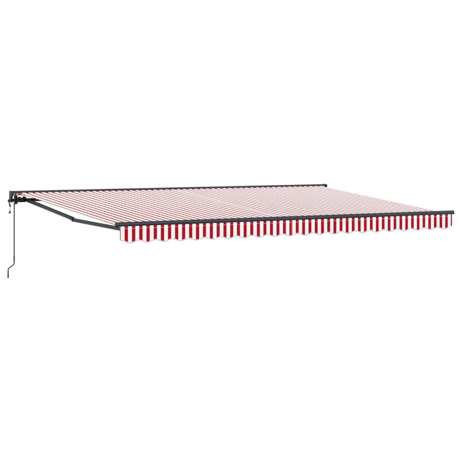 vidaXL Markisenrahmen Rot und Weiß 500 x 300 cm 3331278