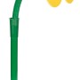 Gelbe Sprinklerblume für Gartenbewässerung und Wasserspiele.