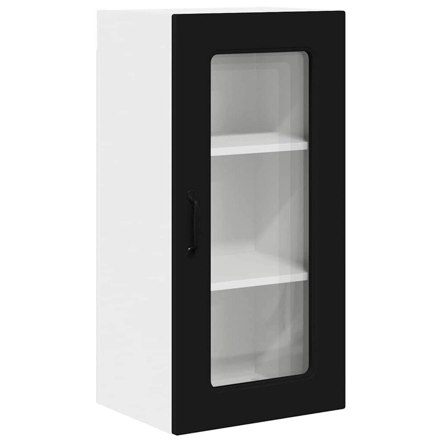 vidaXL Küchenwandschrank mit Tür Schwarz 40 x 31 x 80 cm Holzwerkstoff 8846 günstig online kaufen