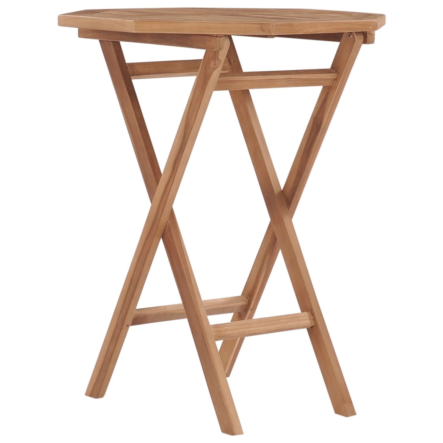 vidaXL Klappbarer Gartentisch 60x60x75 cm Teak Massivholz 48995