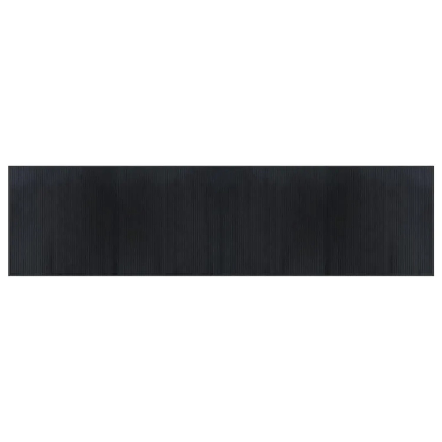 vidaXL Teppich Rechteckig Schwarz 100x400 cm Bambus 376954