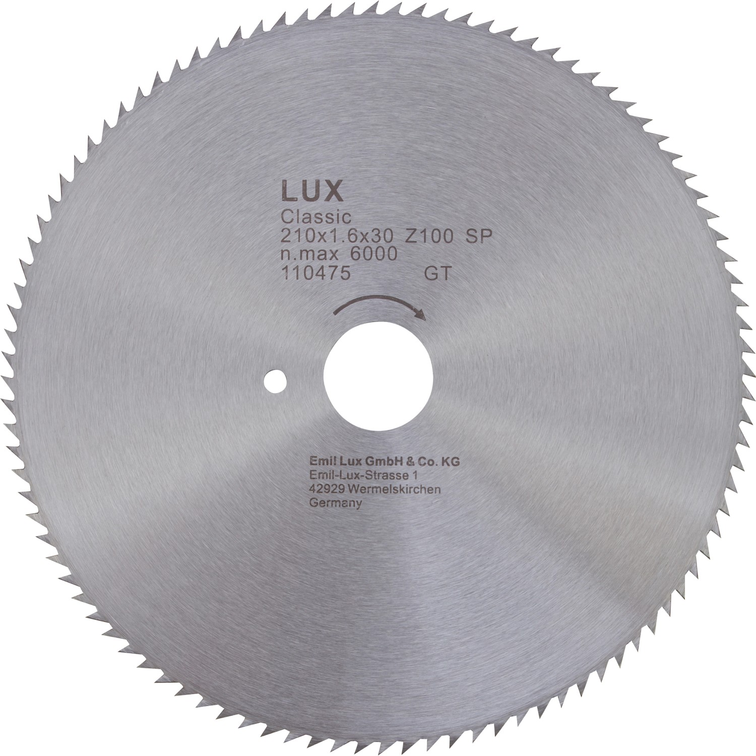 LUX CV-Kreissägeblatt 210 mm x 30 mm 72 Z