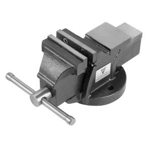 STAHLWERK Schraubstock BV-75 ST, 75mm Spannweite, aus Gusseisen, für Werkbankmontage.