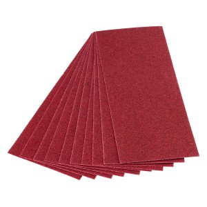 LUX Schleifstreifen, 10 Stück, Körnung K100, 93x230mm, für Holz und Metall.