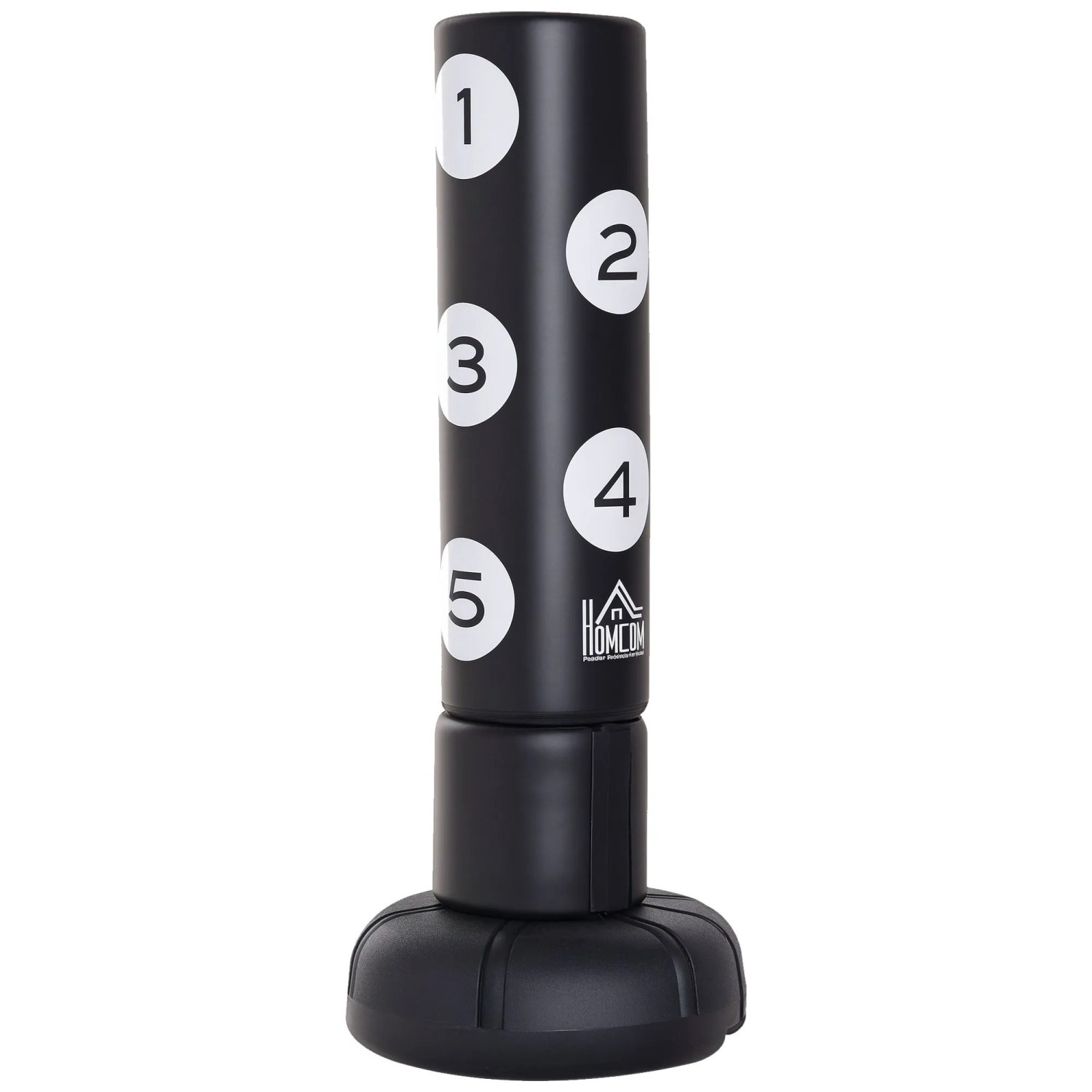 Image of HOMCOM Standboxsack HDPE Kunststoff EPE Schwarz B70 x T70 x H176 cm