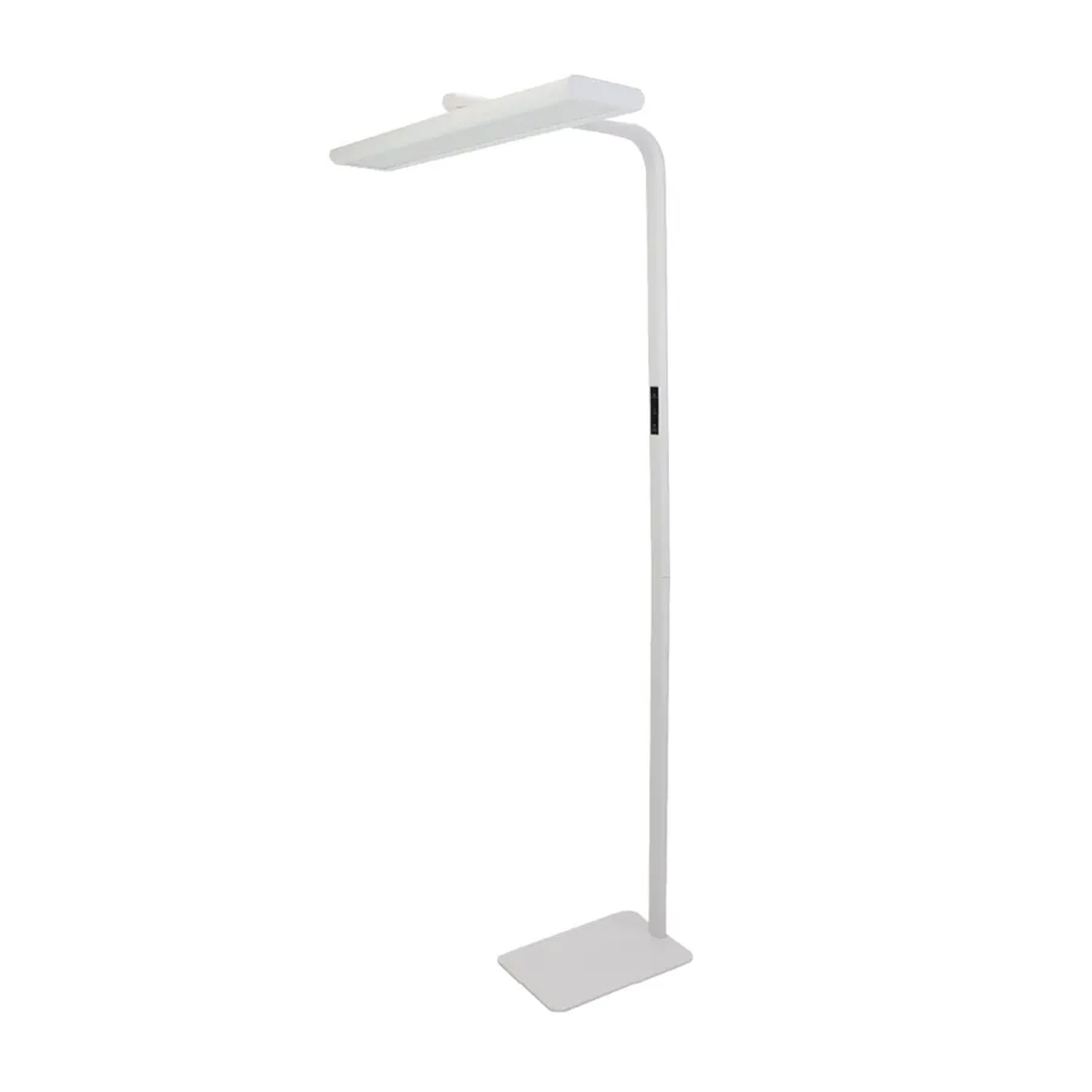 LUXULA LED Büro Stehleuchte Drehbar 60W 4000K Neutralweiß Arbeitsplatzleuchte Weiß Touchbedienung Dimmung UGR16