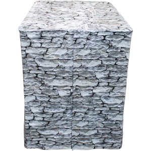 IBC Design-Cover Rocky für 600 l IBC-Tank, Stein-Optik, Zubehör für Regentonnen.