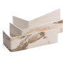 Elabrick Eckverblender Sevilla, 7,1x11,5/24 cm, in Beige- und Brauntönen.