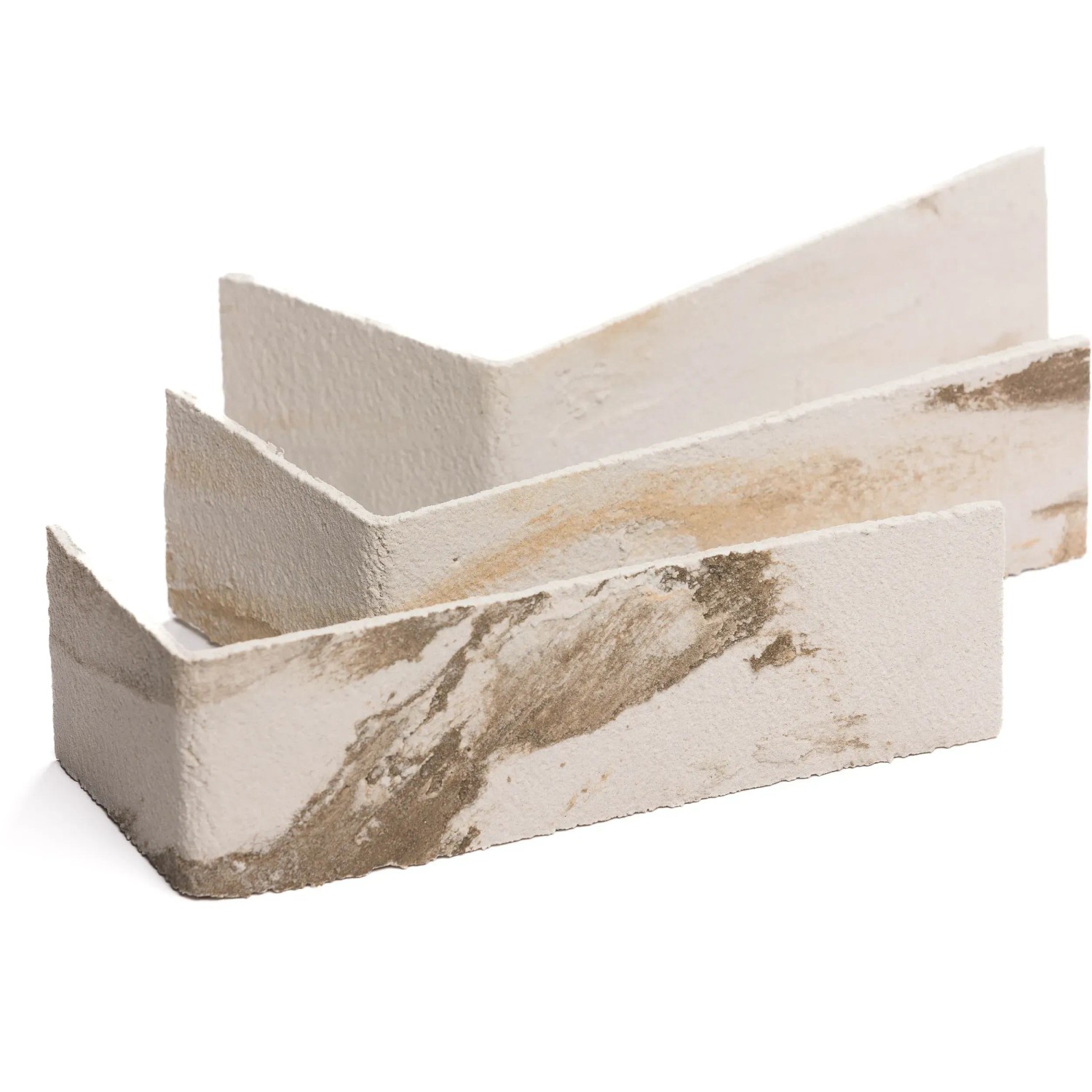 Elabrick Eckverblender Sevilla, 7,1x11,5/24 cm, in Beige- und Brauntönen.