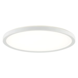 Weiße, runde LED Deckenleuchte Velion (Ø 29,3 cm) von Brilliant für Wohnräume.