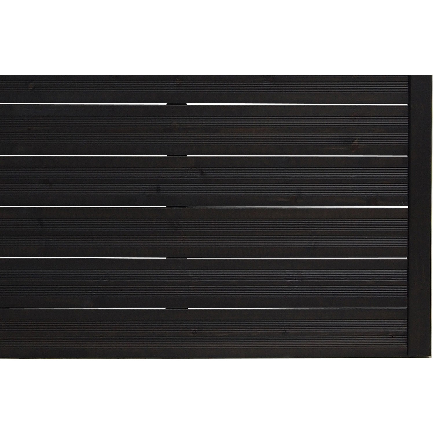 Anthrazitfarbenes Sichtschutzzaun-Element Soho, 180x180 cm, aus lackiertem Holz.