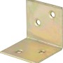 Gelb verzinkter Breitwinkel 40x40x40 mm für Holzkonstruktionen.