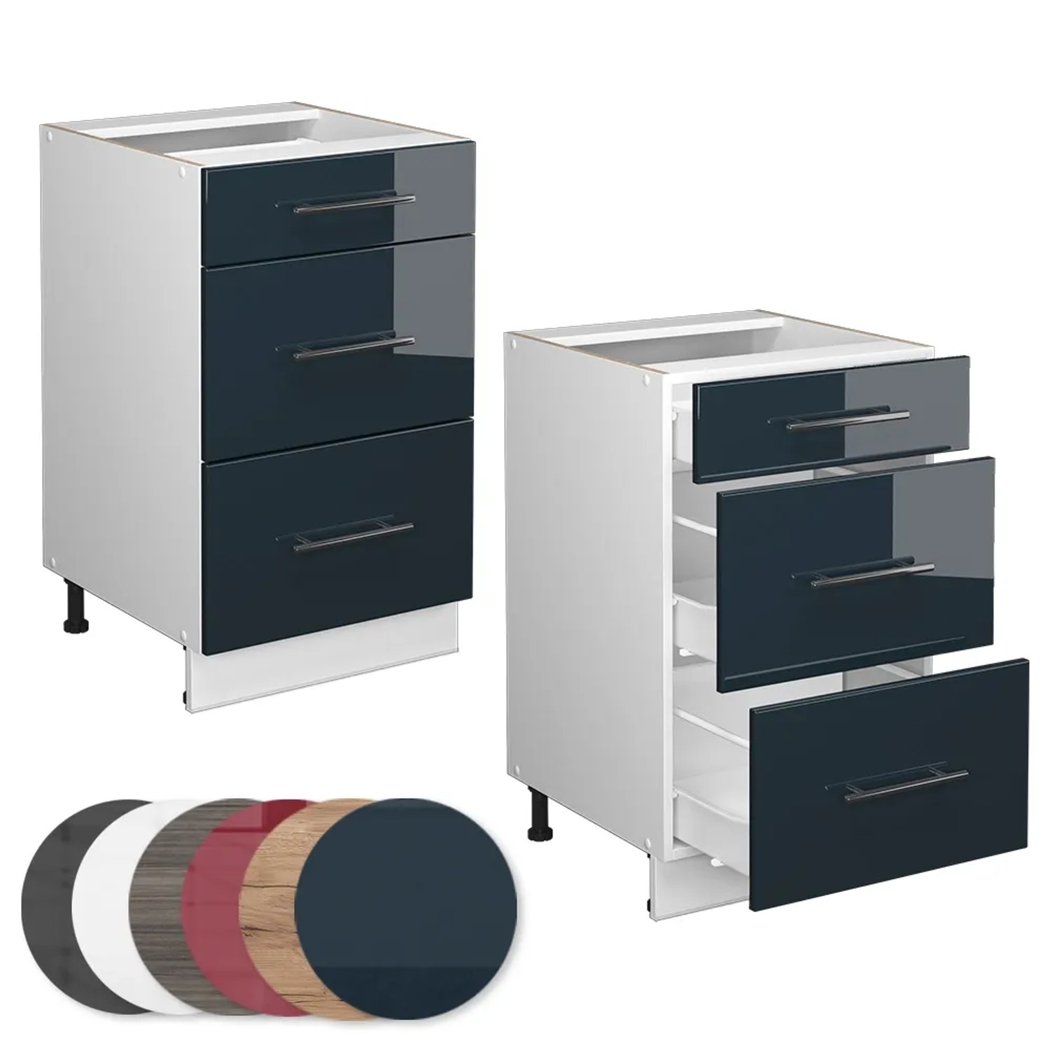 Kuchenunterschrank 50 Cm Breit Mit Schubladen