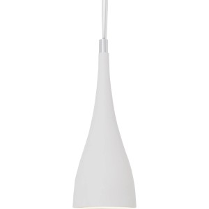 Weiße LED-Pendelleuchte Lima von Näve, moderne Hängelampe aus Metall für Innenräume.