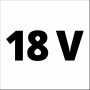 Symbol für 18V Akku-Leistung des Einhell Power X-Change Drucksprühgeräts.