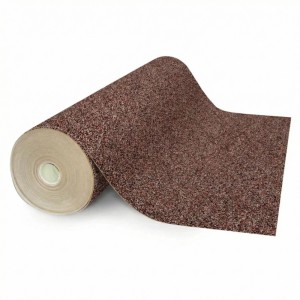 Dunkelbrauner Nadelvlies Teppich Malta als Rollenware, ideal als Messeteppich oder Bodenbelag.