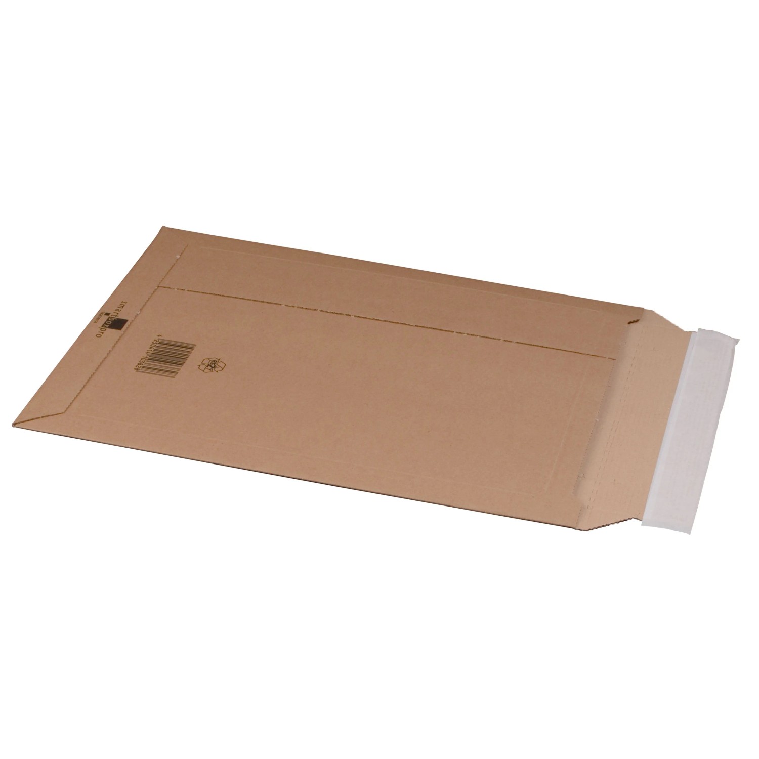 PROREGAL Mega Deal 100x Versandtasche Aus Wellpappe B4+ LxBxH 285x397x50mm mit Selbstklebeverschluss & Aufreißfaden Variable Höhe Braun Versandtüte