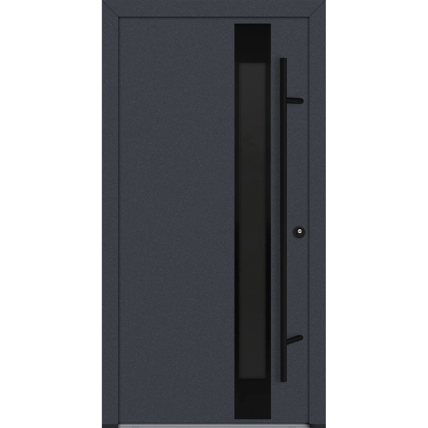 FM Türen AS68 Modell 34 1000 x 2000 Anthrazit Rechts Innen Beschläge Set 01