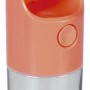 Rosa Duvoplus Trinkflasche für Hunde, auslaufsicher und ideal für unterwegs.
