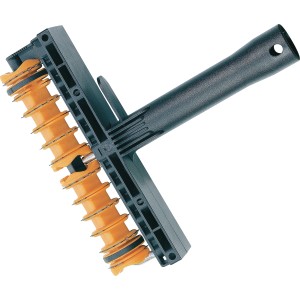 LUX Tapetenwolf zum Anreißen von Tapeten mit Walze und integriertem Messer.