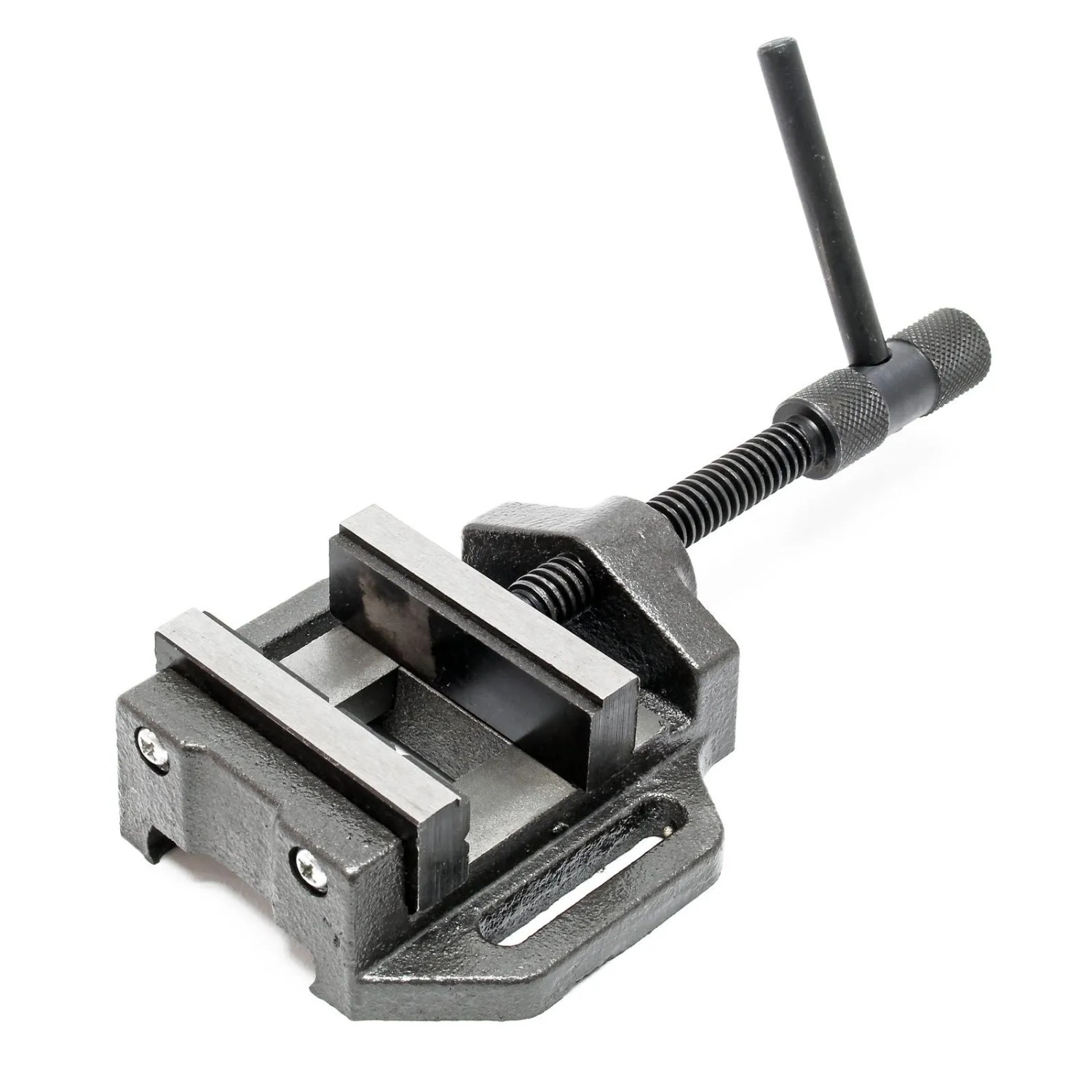 Robuster Wiltec Maschinenschraubstock aus Gusseisen mit 150mm Backen für präzises Spannen in der Werkstatt.