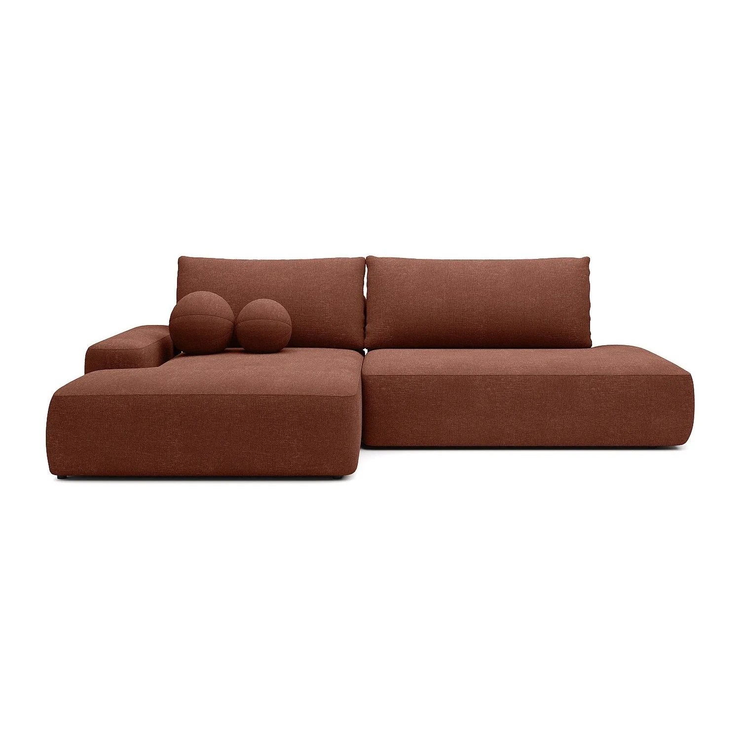 Vente-unique Schlafsofa Daviso Terracotta 276 cm
