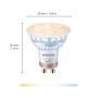 Philips Smart LED GU10 Spot, 4,7W, tunable white. Smarte Lampe für Ihr Zuhause.