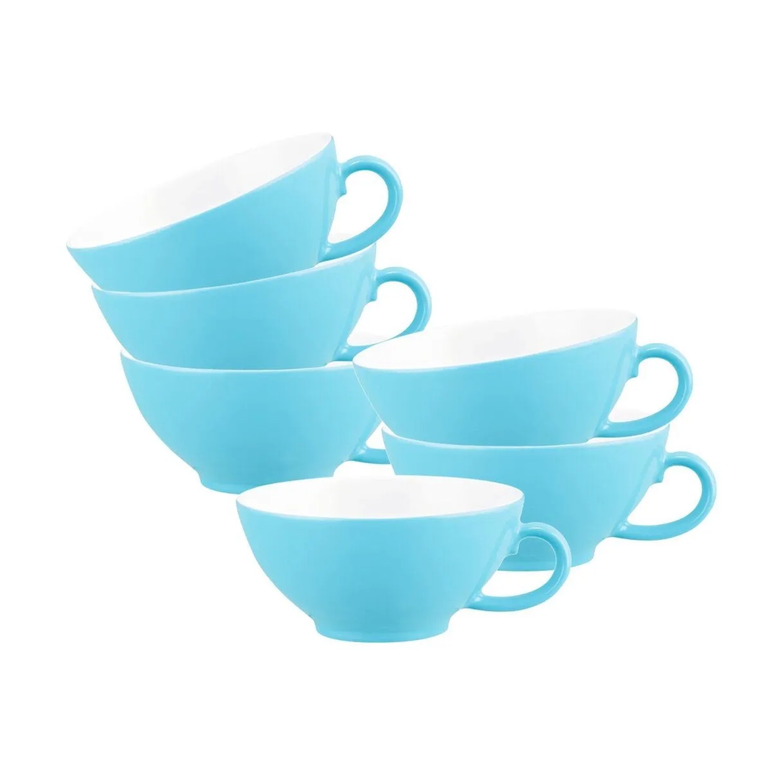 Seltmann Weiden Liberty Pure Colors Teetasse 140 ml 6er Set Lagoon Blue