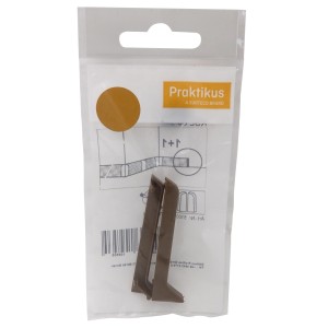Endkappen für Kernsockelleiste 60 in Eiche Rustikal, 2er-Pack.