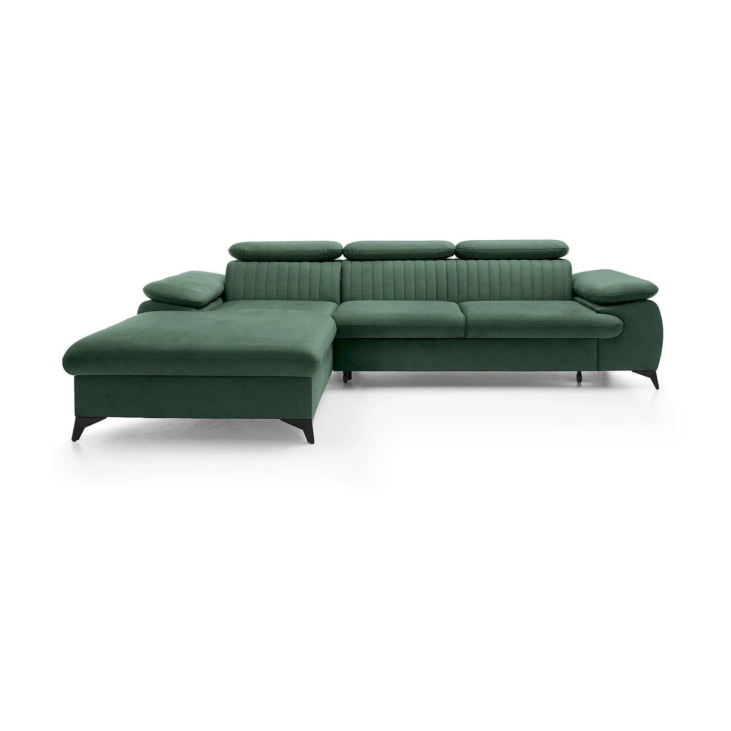 Vente-unique Schlafsofa Samara Grün 280 cm