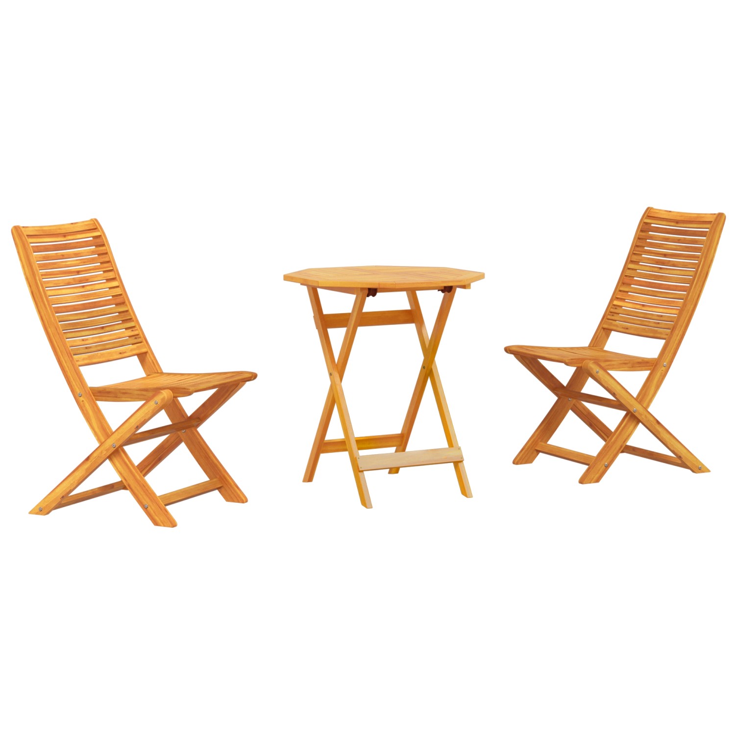 vidaXL 3-tlg Bistro-Set Klappbar Massivholz Akazie 3375698 günstig online kaufen