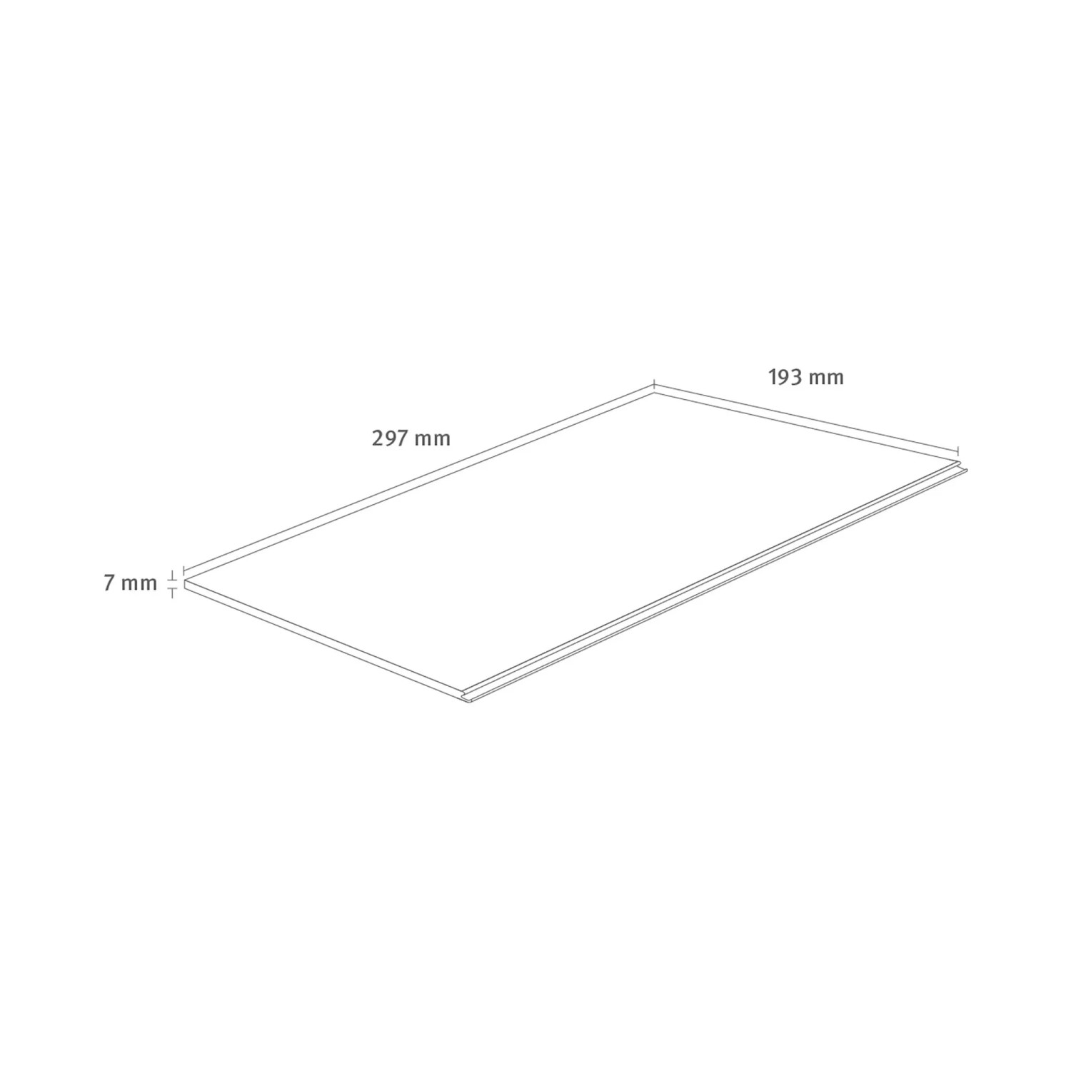 Muster Egger Laminat NatureSense EL1031 Berdal Eiche Hell, 297x193 mm, zur Ansicht der Laminatoberfläche.