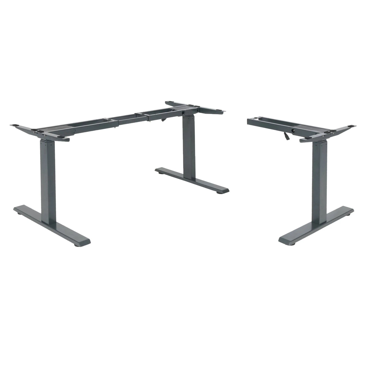MCW Gestell D40 Für Eck-Schreibtisch Anthrazit-Grau