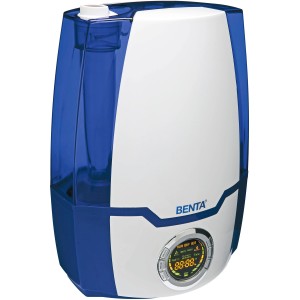 Metrox Ultraschall-Luftbefeuchter, 5,2 l, blau-weiß, mit Display und Timer.