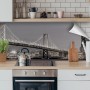Myspotti Küchenrückwandfolie San Francisco, selbstklebend, mit Brückenmotiv in Küche.