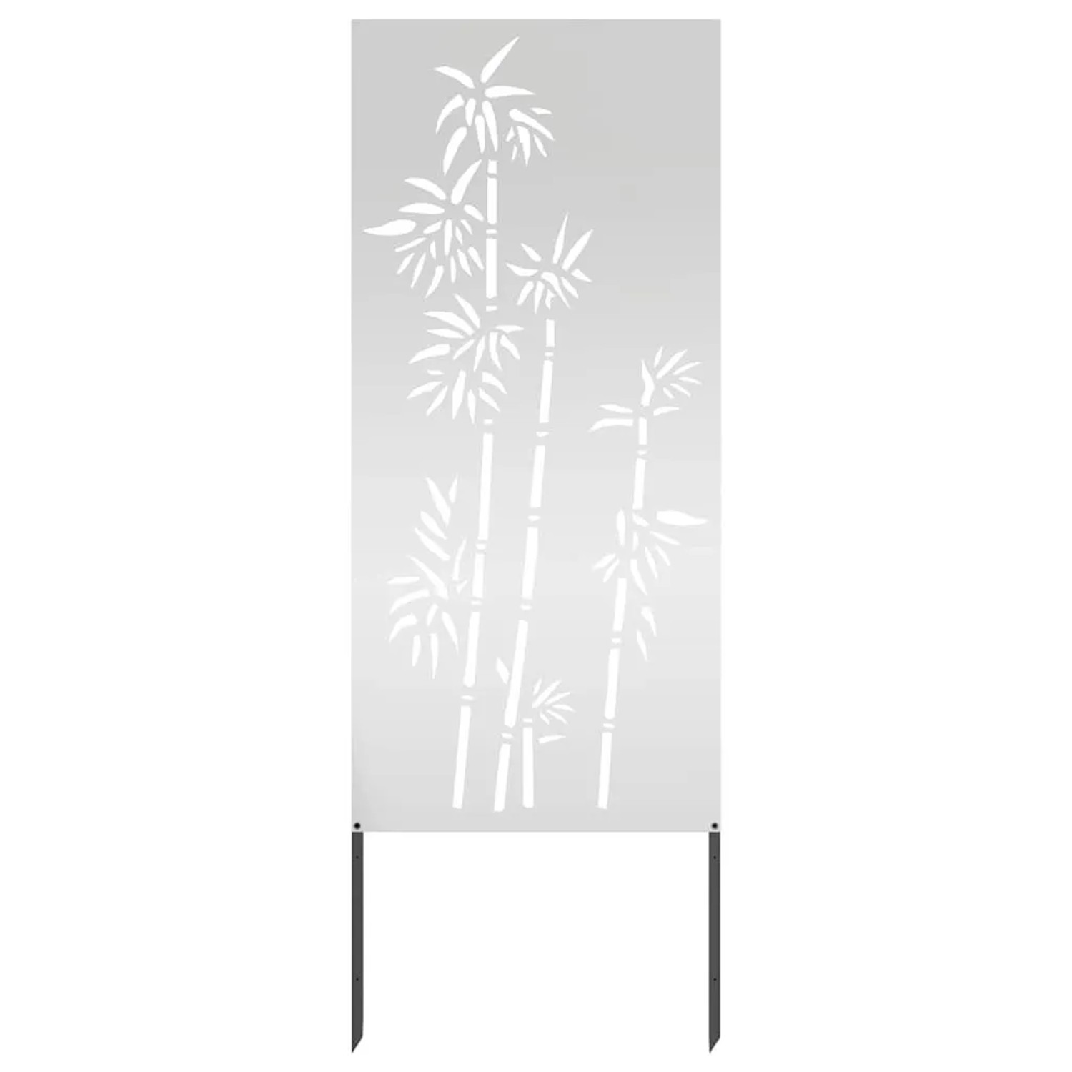 vidaXL Garten Sichtschutz-Leinwand Silber 50 x 140 cm Verzinkter Stahl 876299